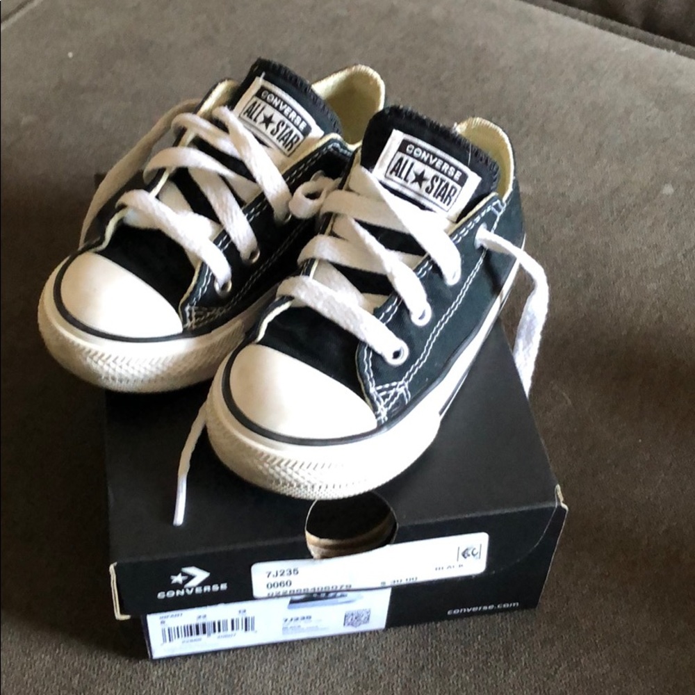 Toddler Size 6 Converse - Black